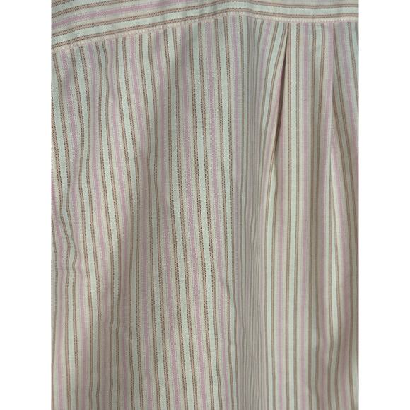 Women's Size 8 Vintage Cabin Creek Short Sleeve Pink Pin Stripe Button Up - Picture 4 of 5
